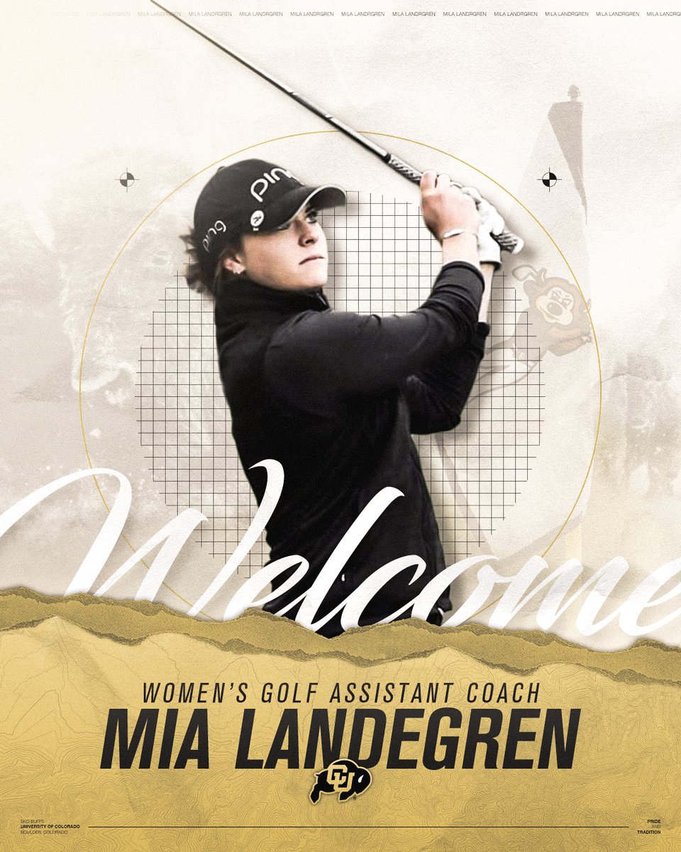 CUBuffsWGolf's tweet photo. Former @AlabamaWGolf, @EpsonTour professional &amp; @Vision54 instructor Mia Landegren has been named our next assistant coach! https://t.co/JIY8mbMCZo https://t.co/bDwrJXHkJn