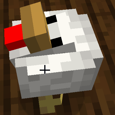 QueenAspergers's tweet photo. Uhh, my chicken somehow broke it's neck... #Chicken #Minecraft #OriginRealms https://t.co/DJcndGOHTb