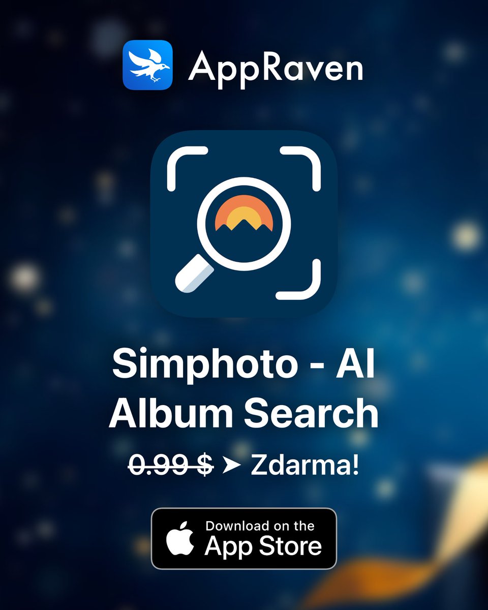 🎁 Today's App Deal - červen 11. 🎁

A revolutionary intelligent photo search app that will transform the way you manage and search your photos!

👉 apps.apple.com/app/id65022266…

📆 Repost &amp; Follow for new deals every day!

#Apple #AppStore #Deals #Discount #iPhone #Apps #iOS