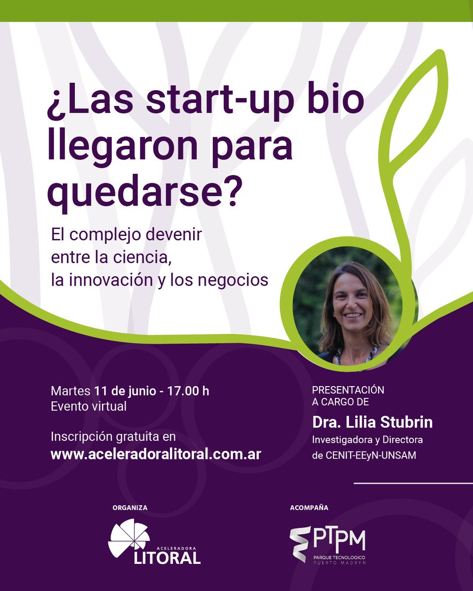 📢 Mañana!!

📅 Martes 11 de junio 
⏰ 17:00 hs

Inscripción gratuita en 👉 lnkd.in/dVC9ZCn3
Cupos limitados ¡Los Esperamos!