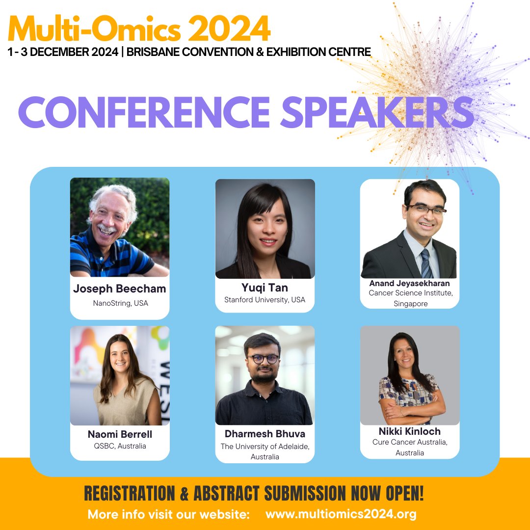 aruthak's tweet photo. Invited Speakers Round 2!!! @yuqitan3 @adj_23 @bhuva_dd @nanostringtech @GarryPNolan @CureCancerAu https://t.co/bzbSDzzTNd #Multiomics2024 #SpatialoMics #CompBiology https://t.co/4cuYNJg2wz