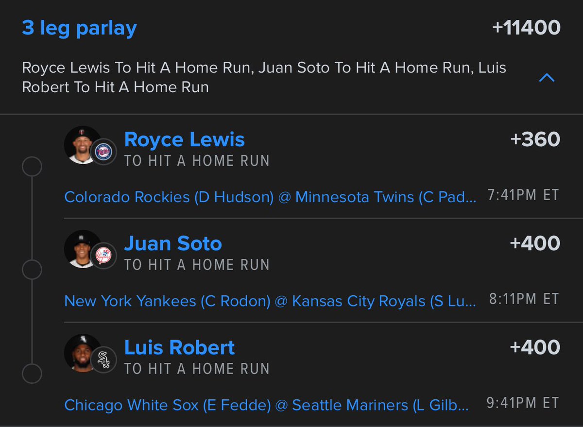ChrisGarcia2424's tweet photo. One lucky fan will get $250 if this parlay hits all you have to do is 
⬇️⬇️
LIKE &amp; REPOST 
MUST FOLLOW @ChrisGarcia2424 
To enter 
Good luck 🍀 https://t.co/tg4uolRwHu