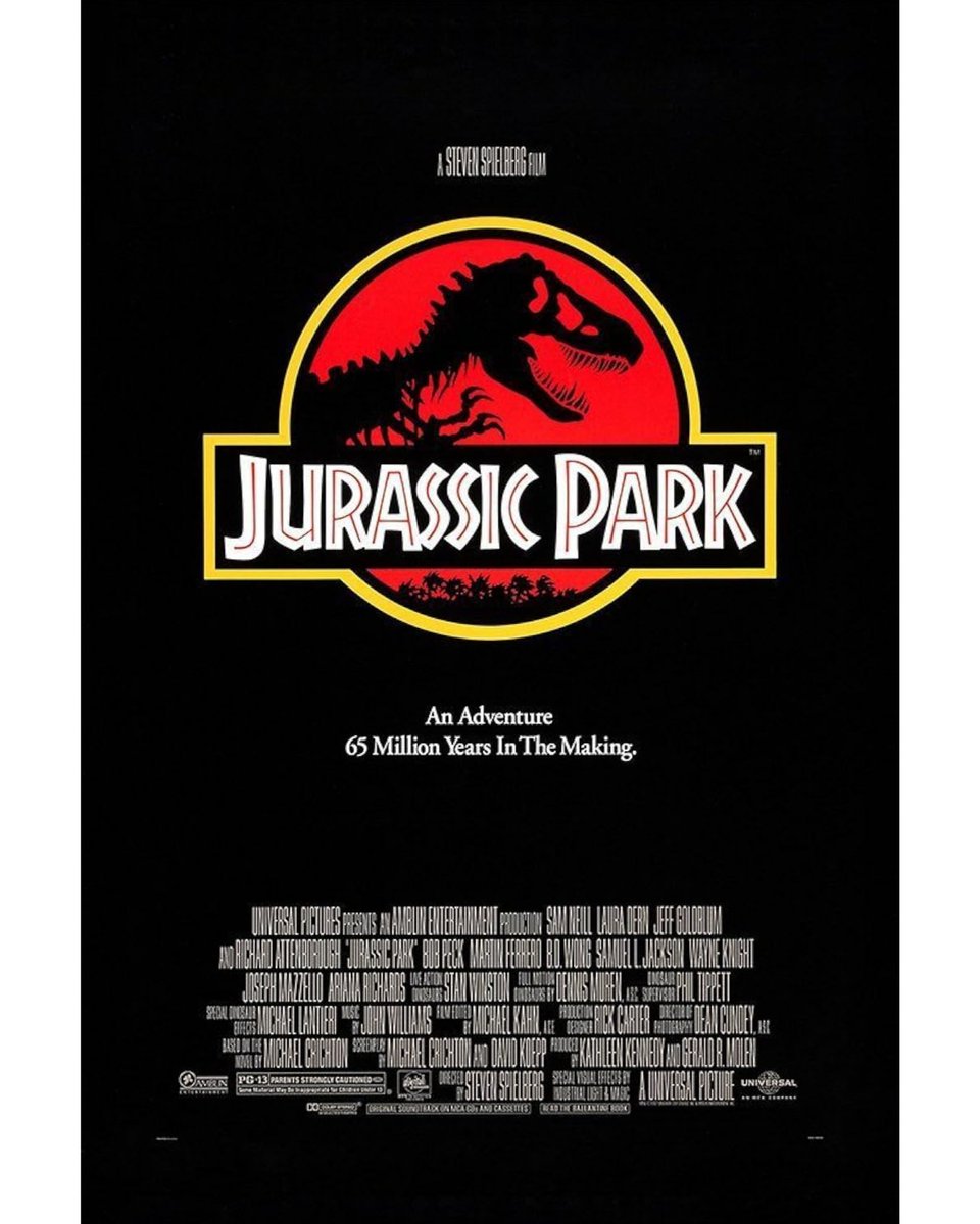 Jurassic Park released 31 years ago today.

11 June 1993