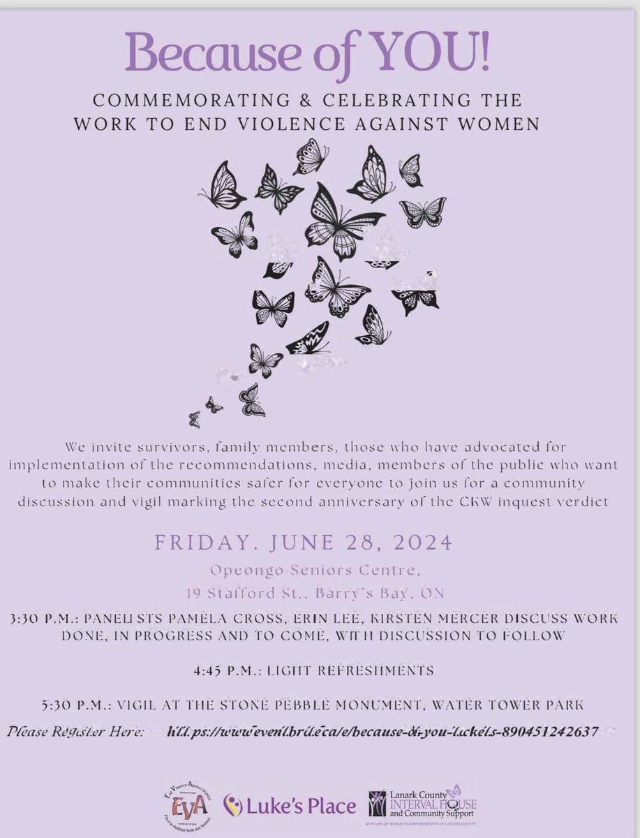 Hope to see you there in Barry’s Bay!