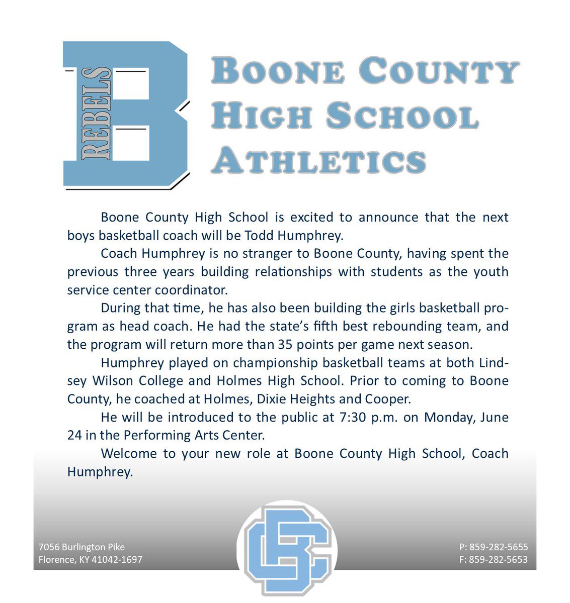 Boone County Athletics tweet media