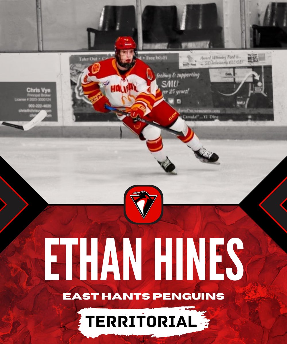 JrBPenguins's tweet photo. With our 2024 territorial picks, we have selected 2006 born Defenceman Ian Ramsay and 2007 born Forward Ethan Hines! Welcome to #TheIgloo boys 🐧🚨🏒 #pEHns #PaintItRed https://t.co/CdS7x8z0jL