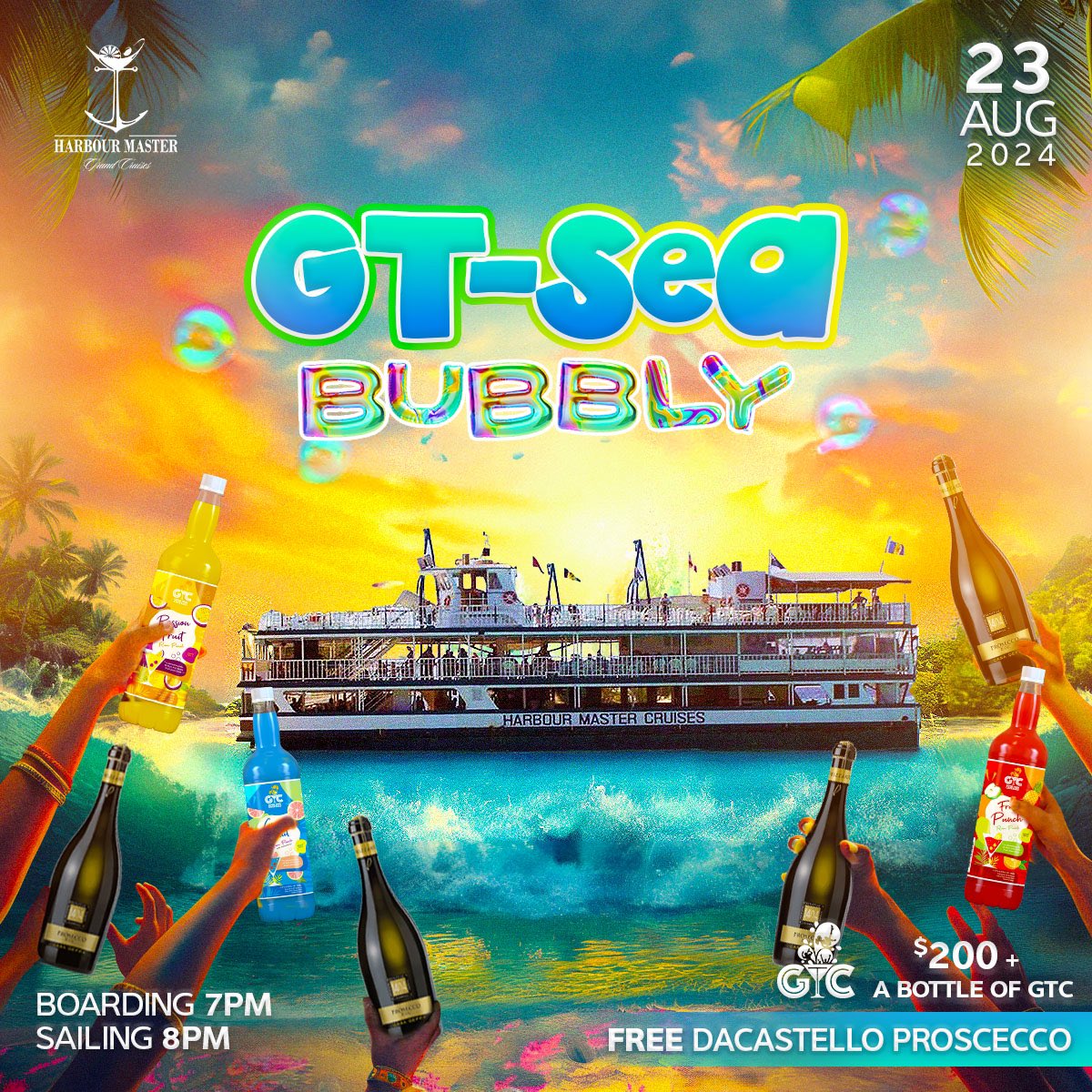gtc_tt's tweet photo. 🔊Speakers thumping 

🆓 Prosecco flowing

🥂A frosty GTC mimosa in hand!

Clink glasses with friends and and toast to a night where every sip is an adventure – and maybe a little spill!🥂

🎟️ $200 &amp; a bottle of GTC
⛴️ Harbour Master
🕛 8PM
🍾 FREE PROSECCO 
YOU BRING THE GTC https://t.co/nfhGuCuM78