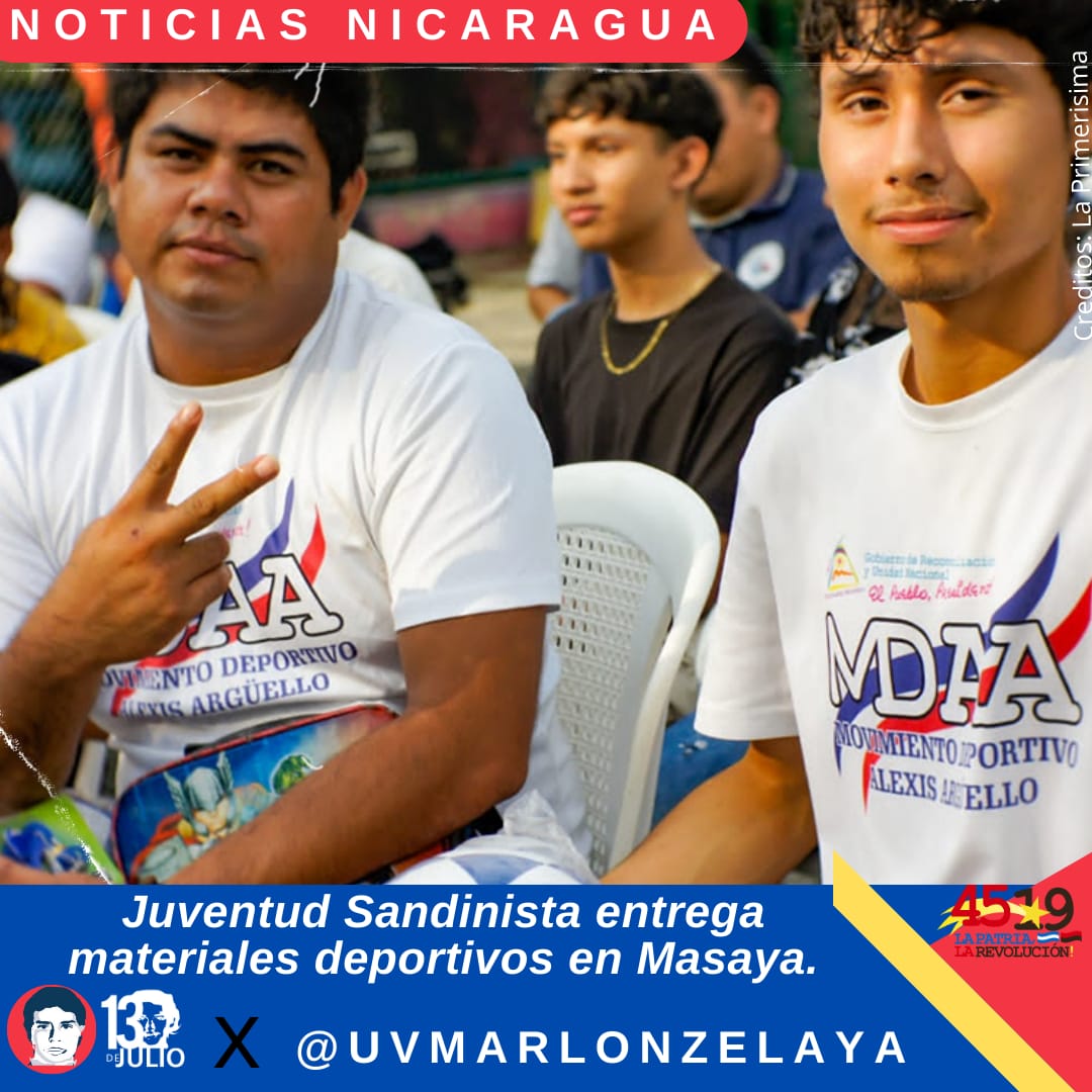 #SomosUNAN
#TodosJuntosAl4519
#ManaguaSandinista 

Victorias para nuestras juventudes