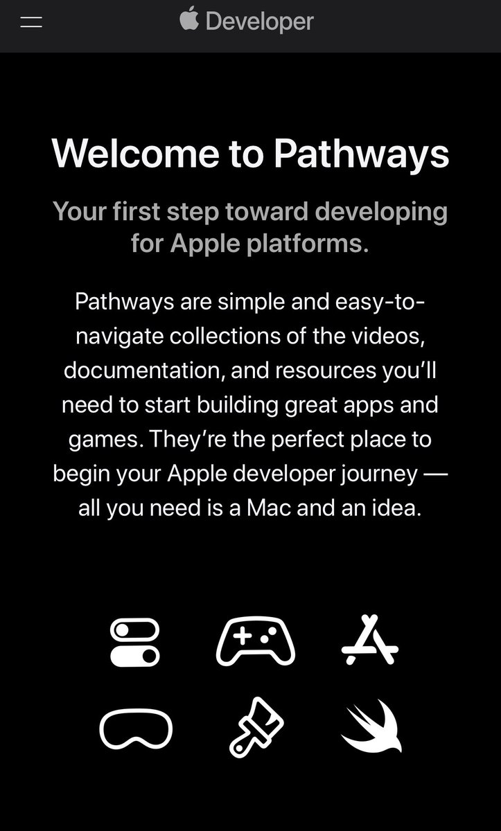 This looks interesting…

developer.apple.com/pathways/