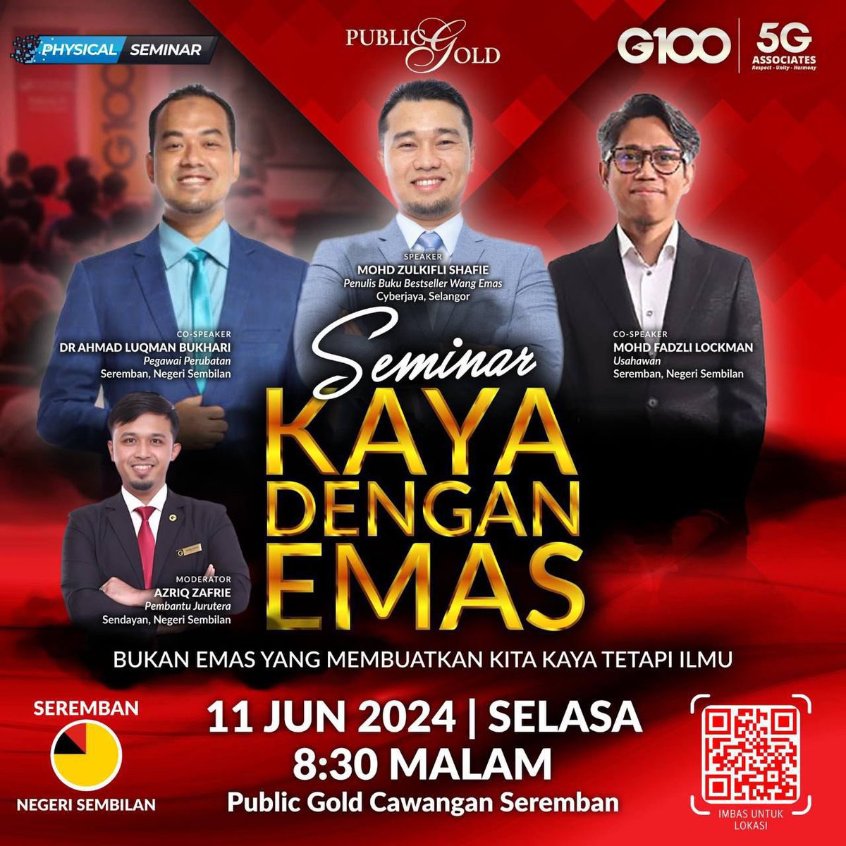 M_Hafizzuddin_'s tweet photo. Nak tahu tak?
Ada seminar yang tak perlu bayar beribu-ribu untuk jadi kaya!!

Tak perlu juga bayar ratus-ratus, tapi ia adalah FREE!!

Disampaikan oleh penulis buku best seller "Buku Wang Emas" &amp; "Buku Misi Bebas Hutang"

Cepat scan utk hadir, tempat terhad https://t.co/74EbRguCd9
