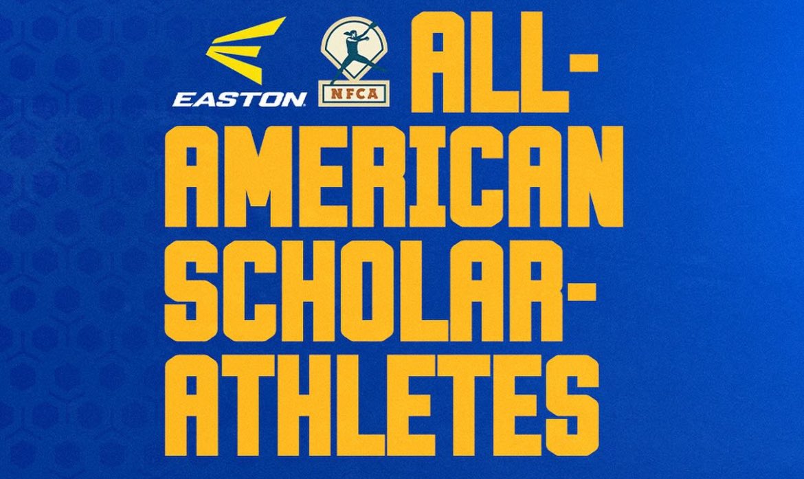 Proud to announce that I earned the Easton/NFCA All-America Scholar-Athlete Honors Award!! 👩🏼‍💻📝📚