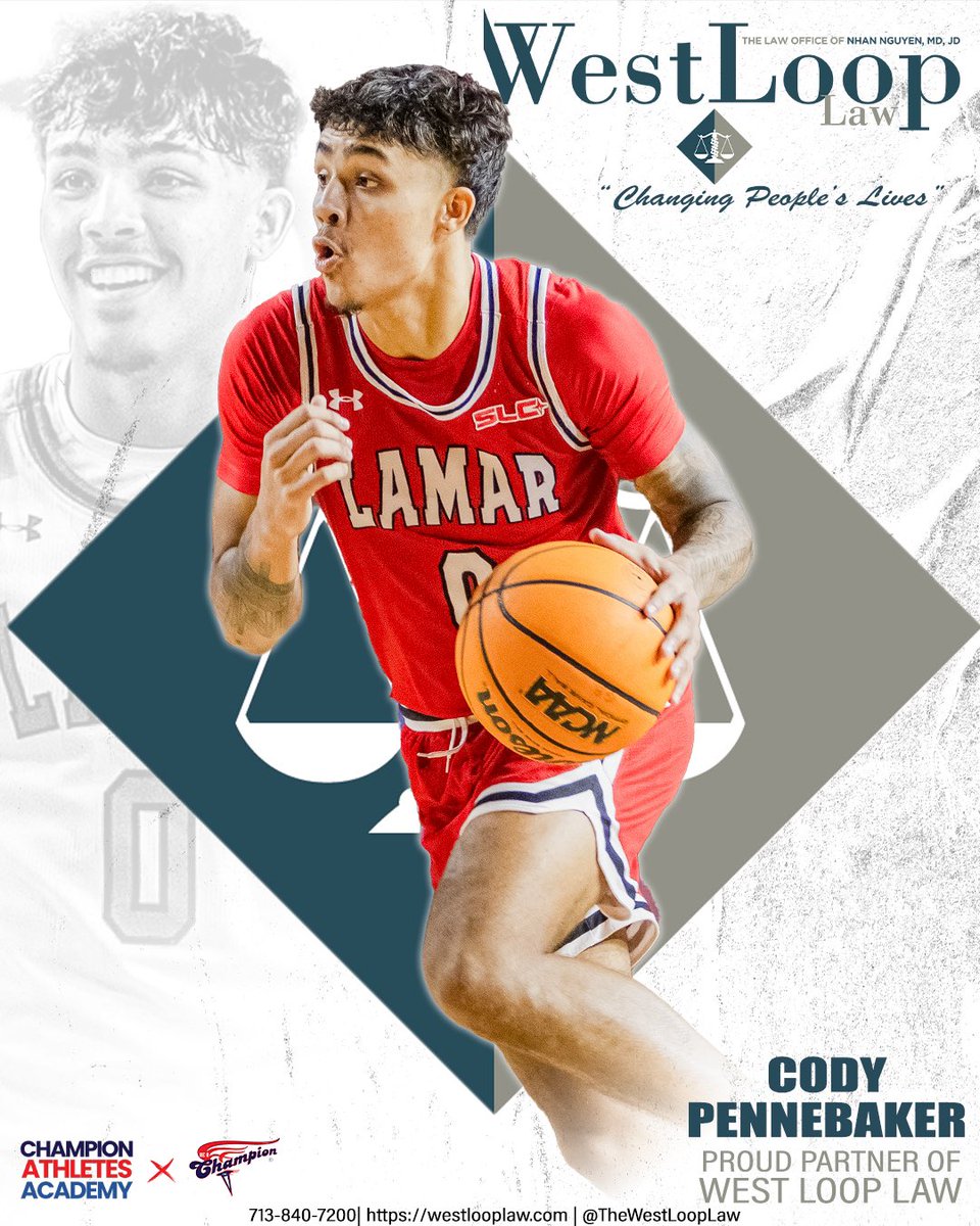 Dakota Pennebaker (@codypennebaker) on Twitter photo 🔒Locked in and ready to go with <a href="/bacchampionath/">Champion Athletes Academy</a> & <a href="/TheWestLoopLaw/">WestLoopLaw</a> by my side! Together, we're not just dribbling through defenses, we're #ChangingPeoplesLives.
Let's bring the hustle, on and off the hardwood! 💪⚖️ <a href="/BEACHAMPIONINC/">Be A Champion, Inc.</a>" 🔒Locked in and ready to go with <a href="/bacchampionath/">Champion Athletes Academy</a> & <a href="/TheWestLoopLaw/">WestLoopLaw</a> by my side! Together, we're not just dribbling through defenses, we're #ChangingPeoplesLives.
Let's bring the hustle, on and off the hardwood! 💪⚖️ <a href="/BEACHAMPIONINC/">Be A Champion, Inc.</a>"