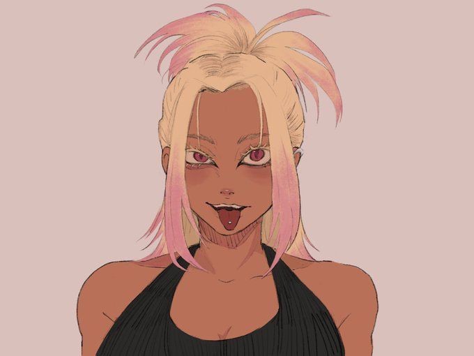 "Hehe I got my tongue pierced"