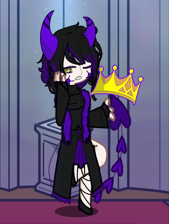 "Oh this crown? I'm stealing it."
"Give it back?"
". . ."
(yawns)
"Give me a break."
"This is my crown, and I think it's time for its owner to reclaim it."

- Orelena , The Mistress of Void