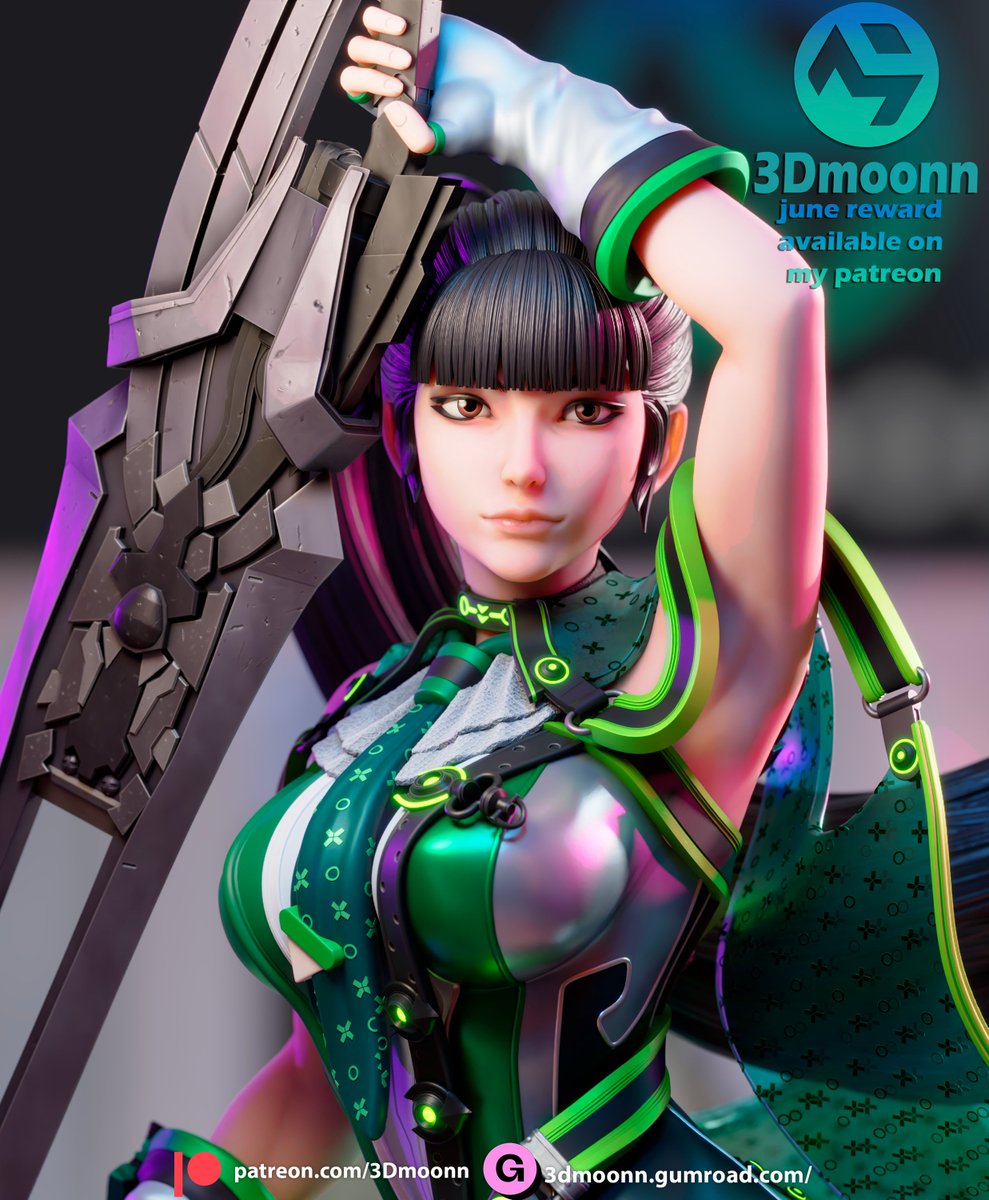 3d_moonn's tweet photo. eve stellar blade available on my patreon during the month of June https://t.co/7uAkORXIUZ 

#stellarblade #eve #stl #3d #render #blender https://t.co/QnFNEUfJO1