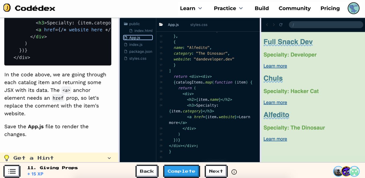 afullsnack_dev's tweet photo. #30NitesOfCode 
I love give the project style with colors!! 
PS. Its a good idea to eat some code lines hahaha 🦖
@codedex_io https://t.co/1Jt8oSdXX4