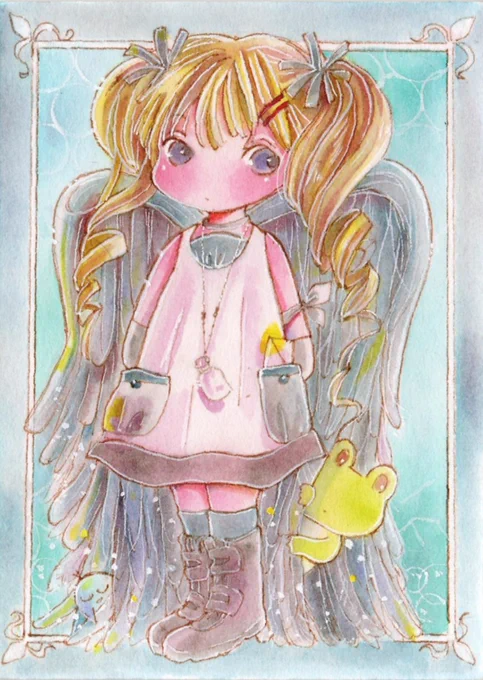 おはようございます今日はお休み。「ちょっとちょっと羽根でかくれんぼしないでよ」しっとりやわらかな羽根の隙間… 