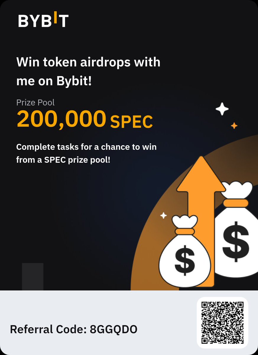 JustMVideos's tweet photo. Join me on Bybit and complete tasks on Airdrop Hunt for a chance to win from a 200,000 SPEC prize pool! Click here:https://t.co/EkU665RhPQ https://t.co/FiaNialX2b