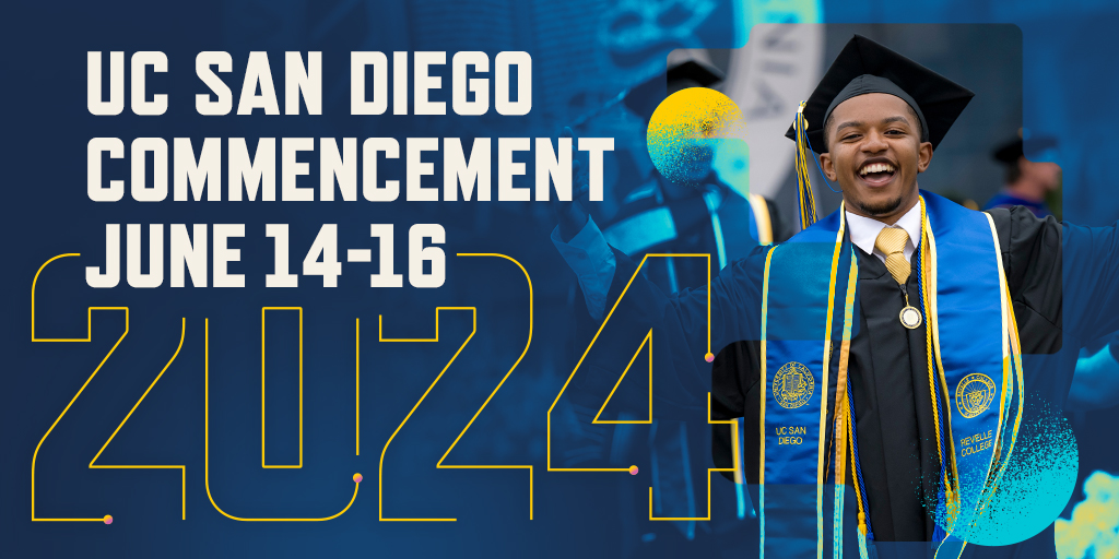 UCSanDiego's tweet photo. Can you believe Commencement Week is here?! ππ± Check out https://t.co/MRwwz7NkKx for all the details on schedules, transportation, security and more! #UCSD2024 #UCSDAlumni https://t.co/DA1tV4kRX9