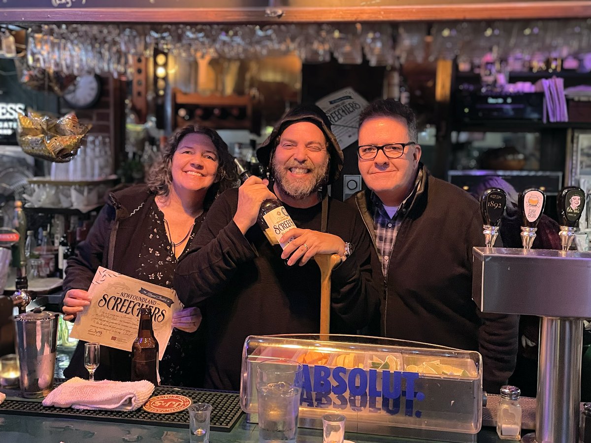 brittlestar's tweet photo. Should you be in St John’s, Newfoundland… get yourself Screeched in at Christian’s Pub. 
It’s the fastest way to meet about 20 new friends from all over the world thanks to the force of good that is Chef Lukey https://t.co/ZKCZKJCnCR