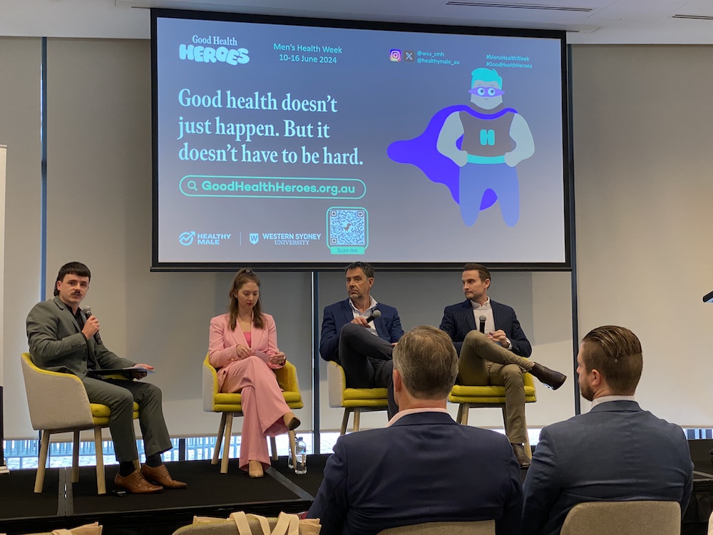 Men's Health Forum (@menshealthamhf) on Twitter photo Checking in at the official launch of the #menshealthweek Good Health Heroes campaign, which focuses on six foundations of good health in men. Guest speaker <a href="/hugotoovey/">Hugo Toovey</a> (right) shared his personal health challenges and mission to deliver free skin cancer checks at sports grounds, Checking in at the official launch of the #menshealthweek Good Health Heroes campaign, which focuses on six foundations of good health in men. Guest speaker <a href="/hugotoovey/">Hugo Toovey</a> (right) shared his personal health challenges and mission to deliver free skin cancer checks at sports grounds,