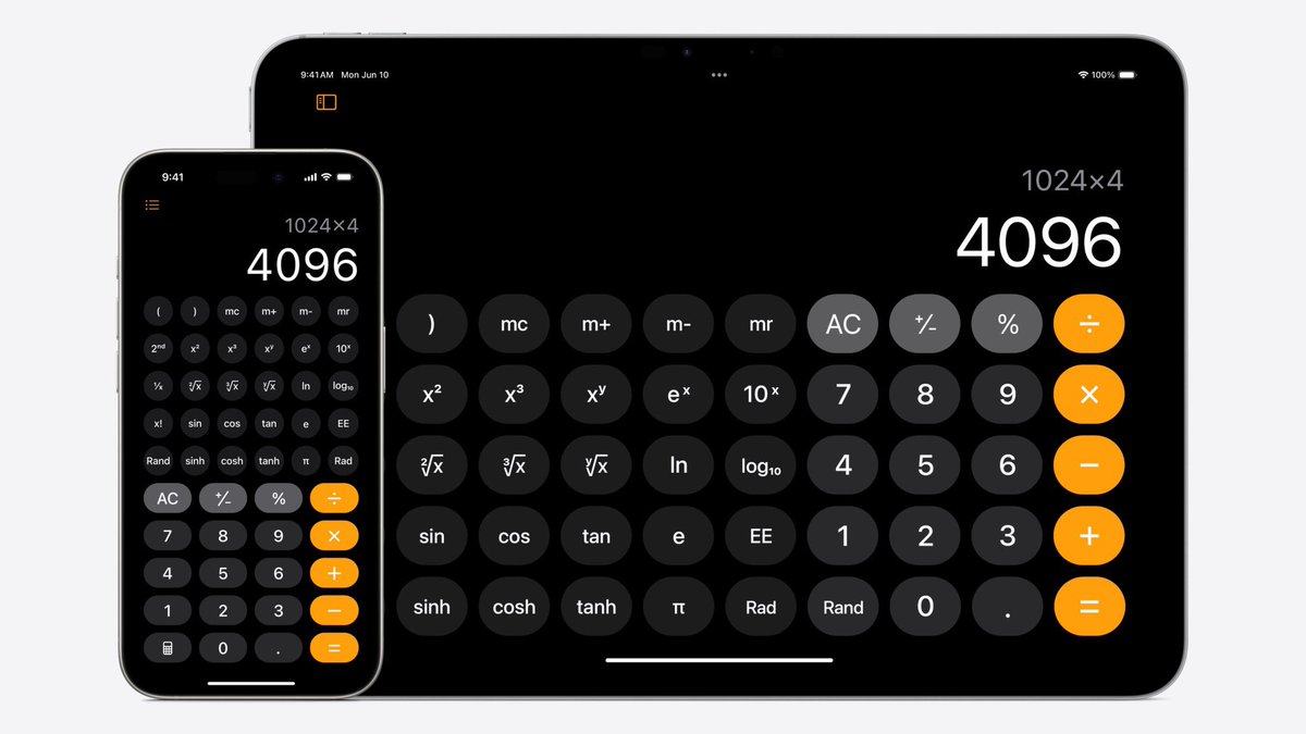InformaCosmos's tweet image. #NOTICIA: Apple finalmente agregará la aplicación Calculadora a los iPad.