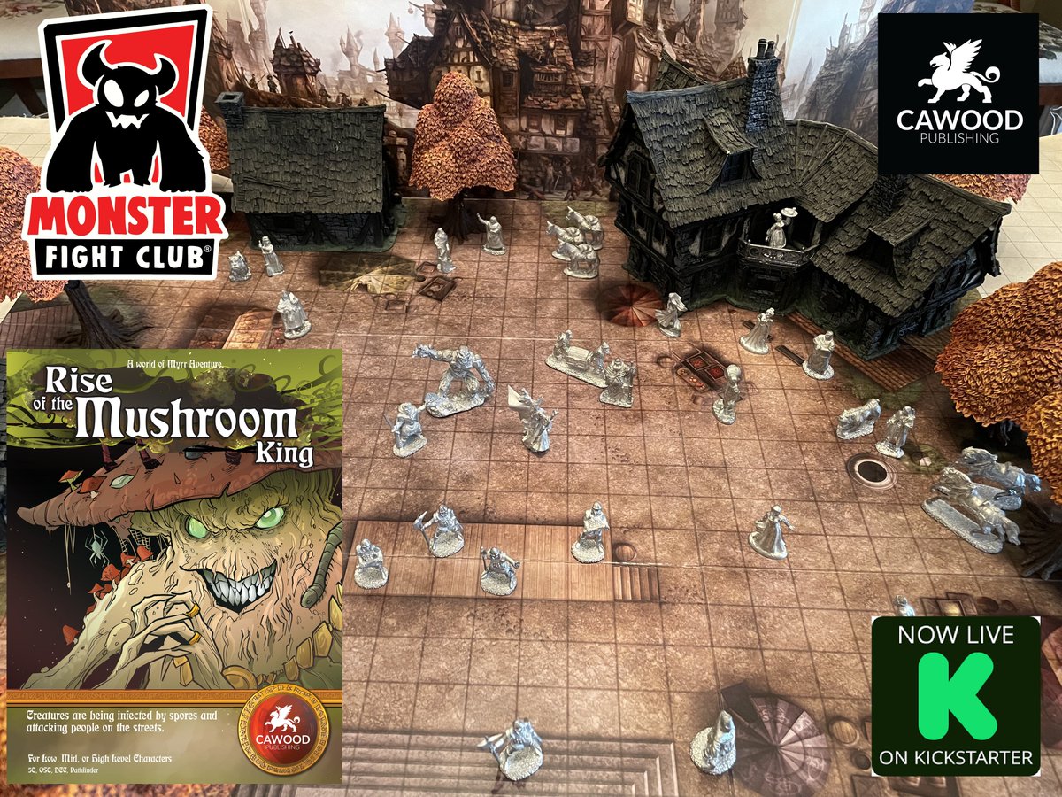 Cawood Publishing (@cawoodpublish) on Twitter photo The Rise of the Mushroom King adventure is over 50% funded! 10 days to go! kck.st/4bM4nr4 Our story begins in a city market. Here's our version of the first map with trees from <a href="/MonsterFight31/">Monster Fight Club</a>! #dnd5e #osr #pathfinder #ttrpg #ttrpgcommunity The Rise of the Mushroom King adventure is over 50% funded! 10 days to go! kck.st/4bM4nr4 Our story begins in a city market. Here's our version of the first map with trees from <a href="/MonsterFight31/">Monster Fight Club</a>! #dnd5e #osr #pathfinder #ttrpg #ttrpgcommunity