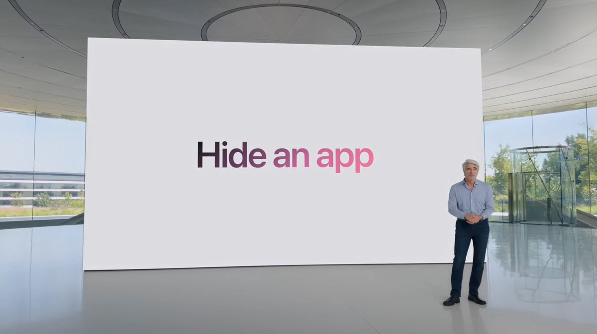 Offical_H_ft's tweet image. إضافة ميزة إخفاء التطبيق من النظام نفسة ولا داعي لتطبيقات للإخفاء مثل *cape* 

اذا خفيته🥷.
لا يمكنك مشاهدة إشعاراته 
او  ظهورة في بحث التطبيقات 
و إخفاء مكلامته اذا تم الاتصال من خلالها 

#WWDC24