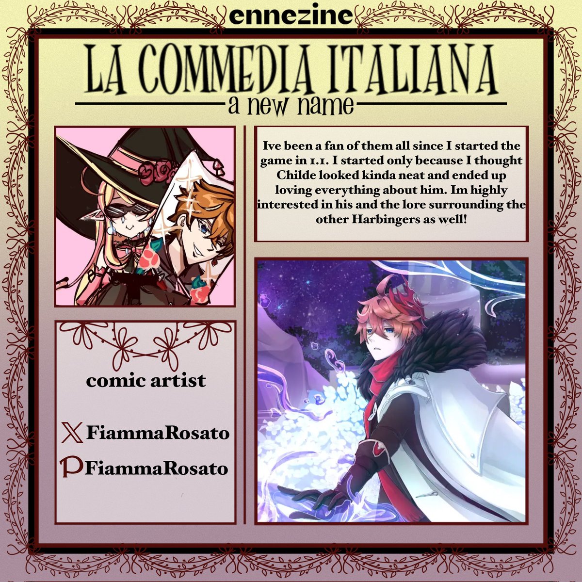 💚Recruit Spotlight! 💚

 Rank: Comic Artist    

Codename: <a href="/FiammaRosato/">Fiamma Rosato🌹🍄【 Livedream 】</a> ♡
