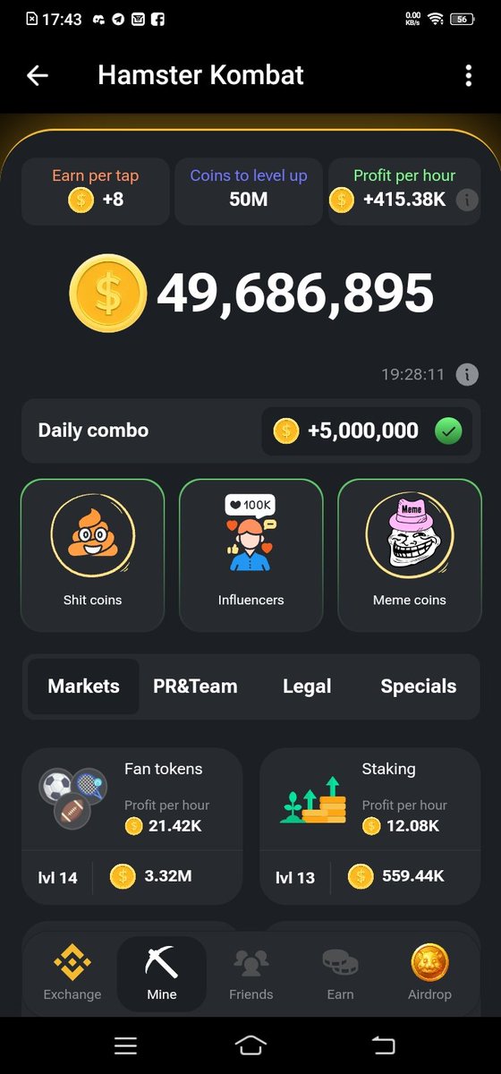 Kerigaya_cm's tweet photo. Today combo in @hamster_kombat 
I will share daily combo 
Follow &amp; like 
$BLUM $NOT ...

#hamsterkombet #NOTCOİN #AirdropCommunity https://t.co/K75O3TGj7K