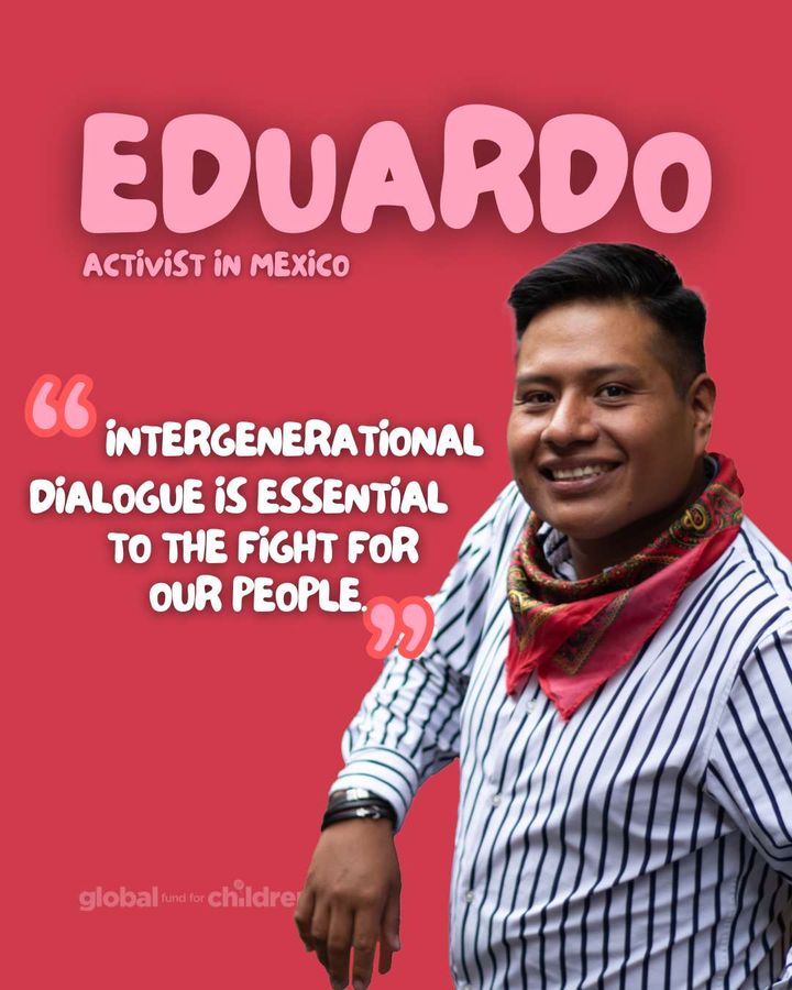 Global4Children's tweet image. Meet Eduardo, an Indigenous #youthactivist from Yucatan, Mexico, striving to preserve his #culture and #language by promoting inter-generational dialogue and encouraging young Mexicans to share their voices and views with the world. ⭐