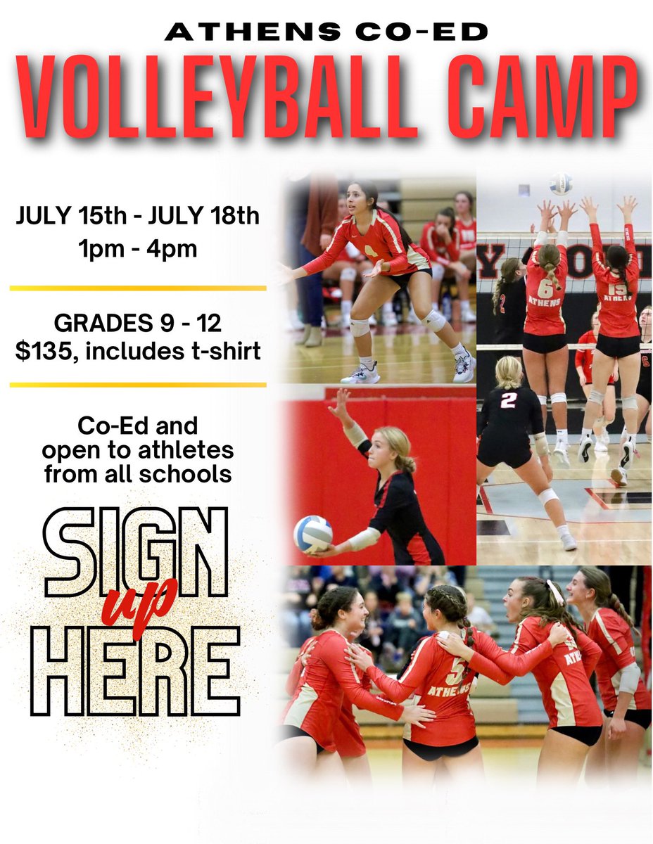 Athens Red Hawks Volleyball tweet media