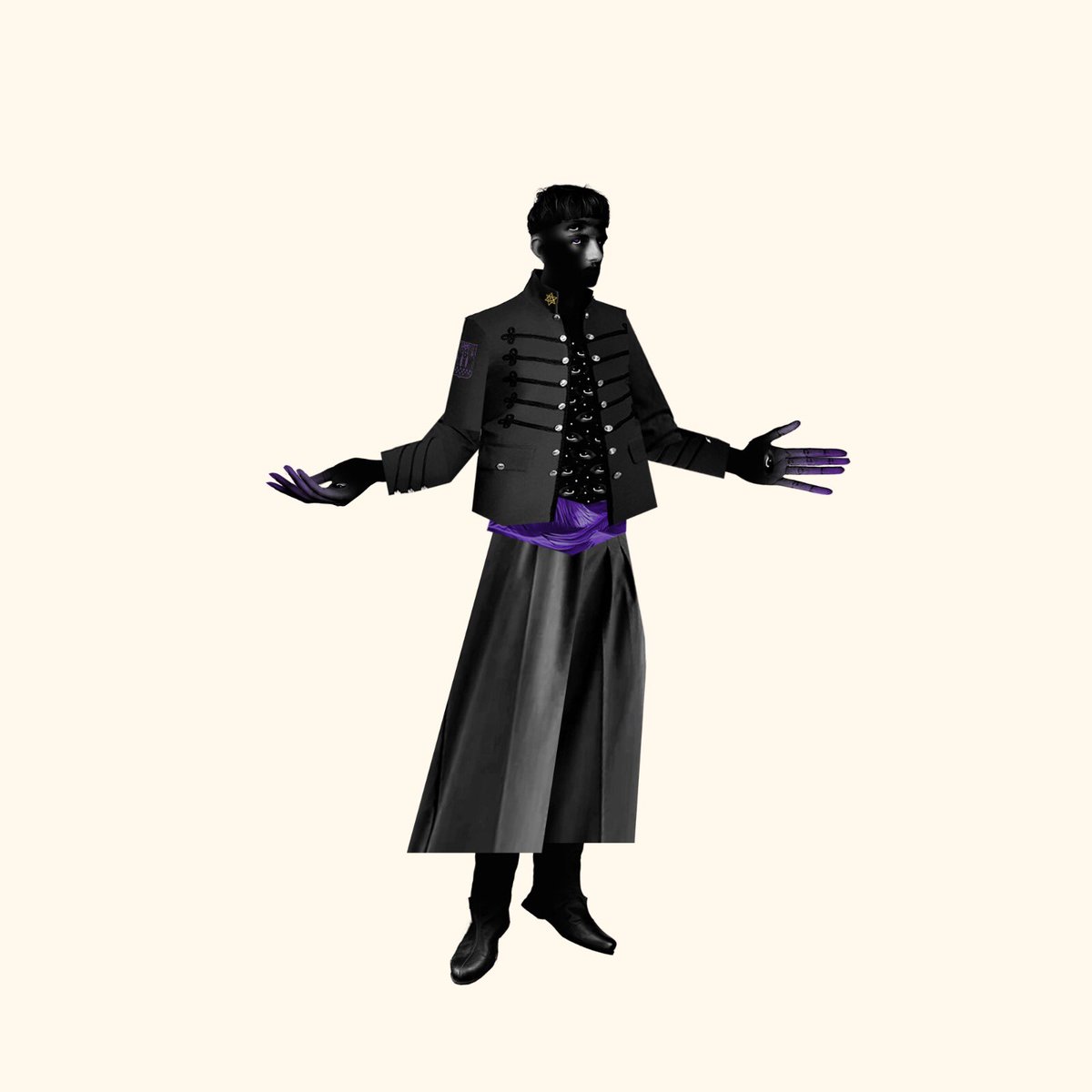 Bartô, Herald of The Purple Star, Vassel of The Chaos Eyes. 
#ttrpg #oc #character #characterart #digitalart #dnd #5e #osr