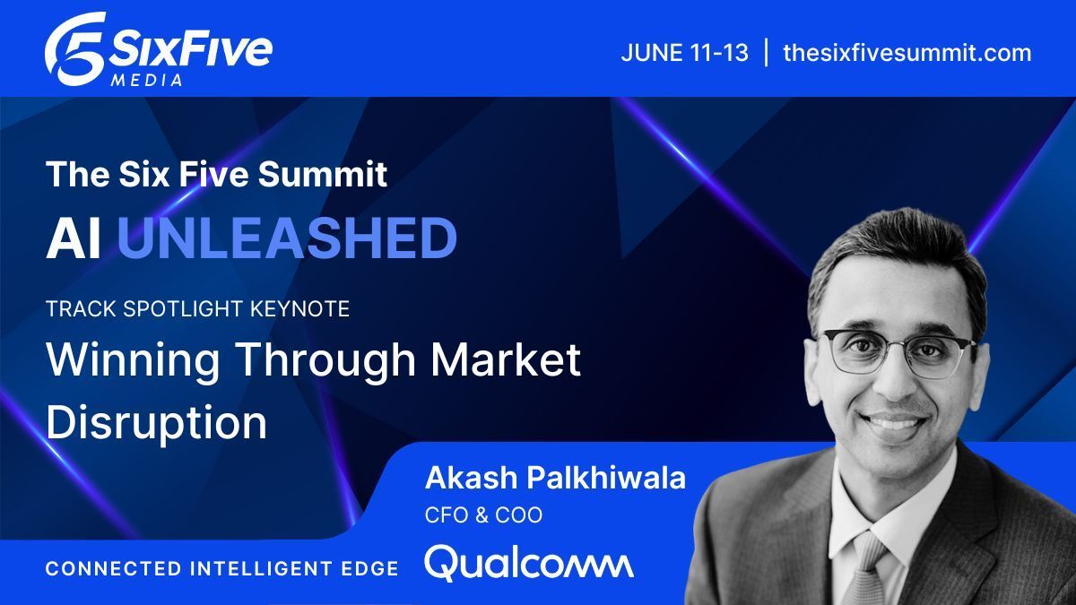 Market disruption and diversification with <a href="/Qualcomm/">Qualcomm</a>! Join CFO &amp; COO Akash Palkhiwala at #SixFiveSummit24 as he shares insights on Qualcomm's strategy to venture beyond mobile and shake up mature markets. 
Register now for this FREE virtual event! buff.ly/3VnWYIL