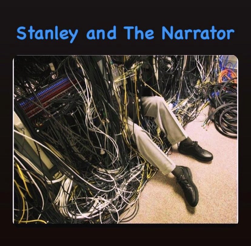 InkyDirt's tweet photo. I’ve seen this screenshot of my story posted several times on twt, which I think is really funny 
Nobody knows they’re spreading my objectum Stanley agenda 
#TheStanleyParable https://t.co/YRaCZYi1c7