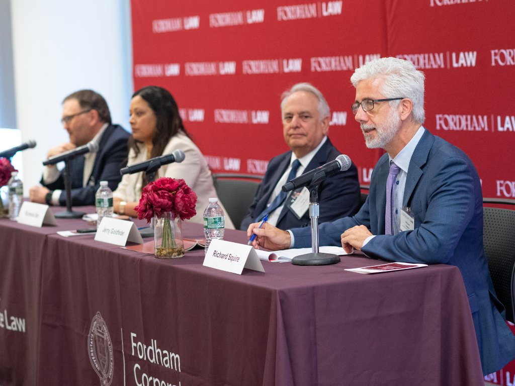 FordhamLawNYC's tweet photo. With major elections taking place all around the world, Fordham Law School and the Scott Simpson Cross-Border Institute brought together a panel of experts from the U.S., U.K., and India to assess cross-border trends, analyze issues, and drive innovations. https://t.co/Uxwjtxth7L