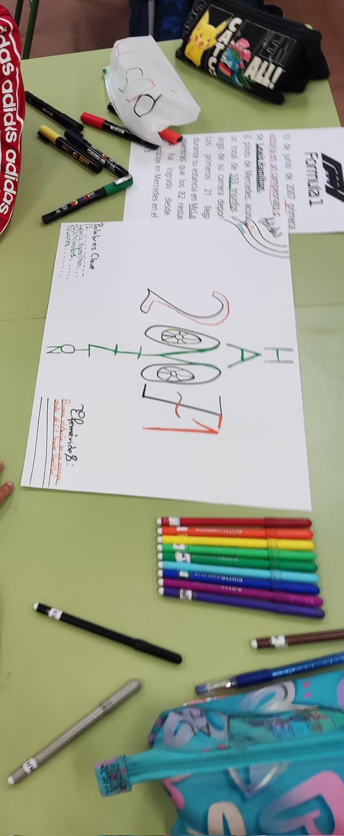 blancanamero's tweet photo. Taller creativo #TalDíaComoHoy...construyendo una línea del tiempo del #10Junio #CienciasSocusles ,#2Primaria. Dinámica #ThereIsNotANumber https://t.co/xpUe7D9u9k