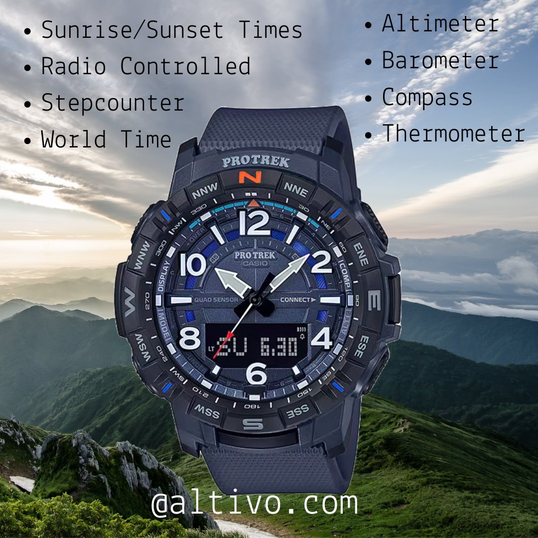 altivo_watches's tweet photo. Tackle the outdoors with this quad sensor Pro Trek.

https://t.co/9HzFtPPPsX

#protrek #triplesensor #outdoorlife #AdventureReady #adventure #outdoorwatch #watchaddict #sportwatch #menssportwear #mensaccessories #hiking #climbing #bicycling #trekking #trailriding #trailrunning https://t.co/o6nglokjxo