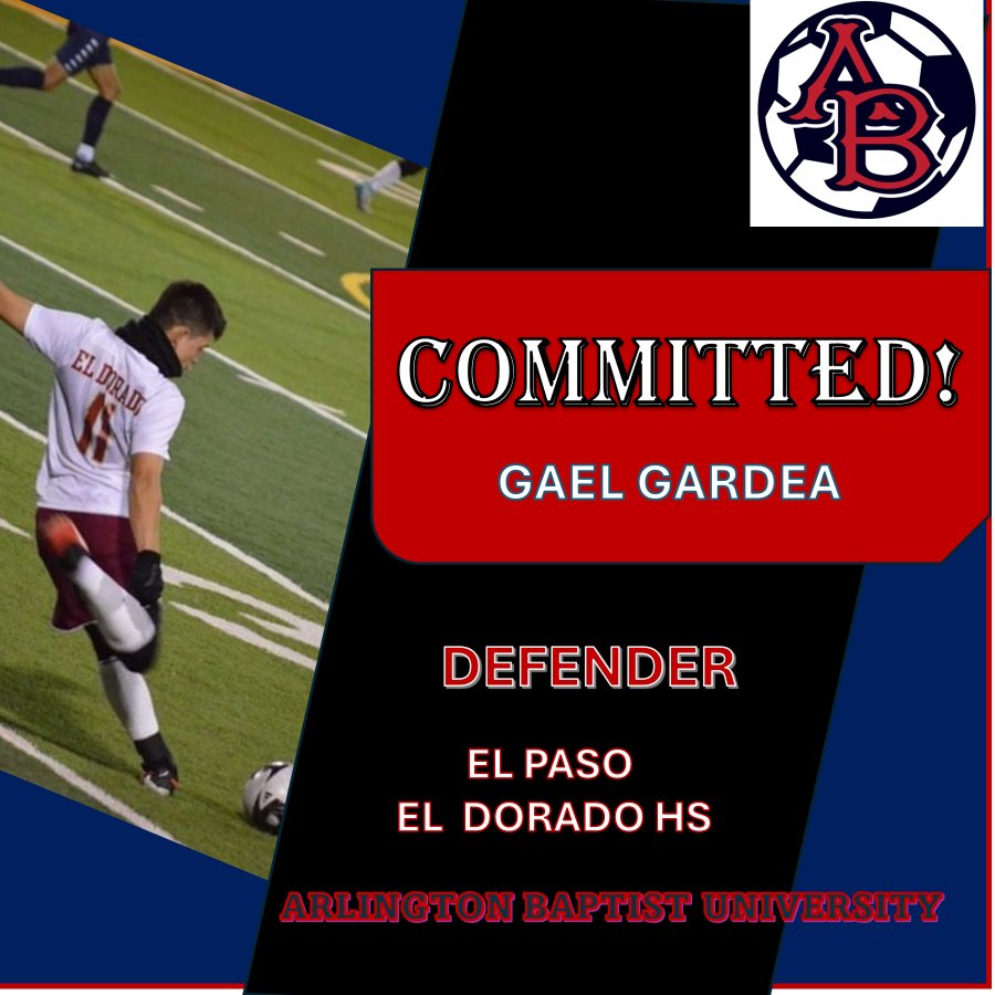 JeffCross171380's tweet photo. Patriot Soccer   
We are excited to add Gael Gardea to our 2024 roster!  He is a Premier Defender from El Paso  EL Dorado HS.        
                                 Let's Go!!!    
Christ 1st!   
  Go Patriots! https://t.co/6F3qY8joHN