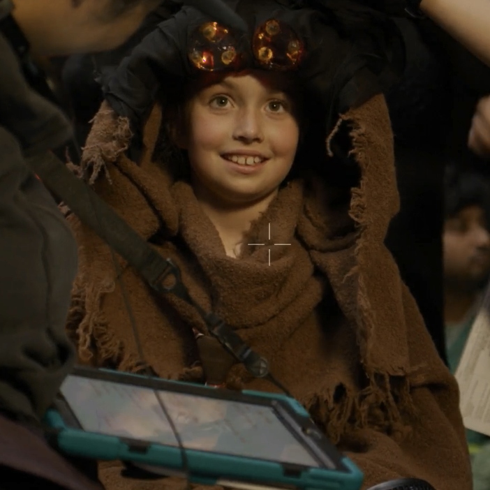 spacejanitors's tweet image. WANNA KNOW A SECRET? 🤐

Our "Judge 2D" episode featured a special secret person.

Inside the suit of the jawa lawyer from episode 3was our Supervising Sound Editor Adam Killick's kid, Audrey! Thanks for coming and making our jawa dreams come true, Audrey. We loved having you!