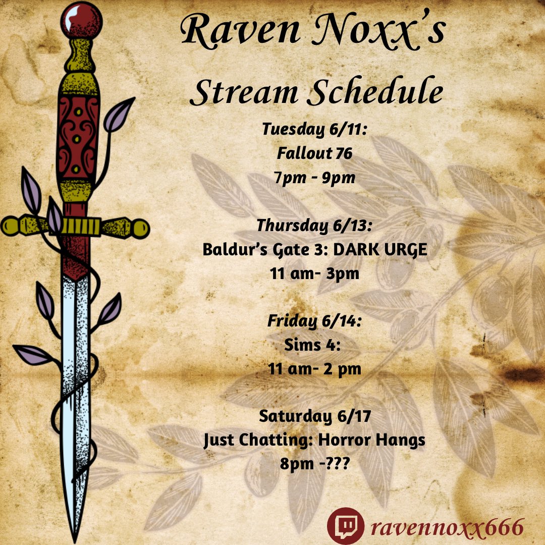 RavenNoxxStream's tweet photo. See ya this week ✨
#goth #wstreamer #cosplaystreamer
#ravennoxx #sg #gothgirl #lewdcosplay #poccosplayer #gothgoddess #varietystreamer #cosplaybabe #rpgstreamer #gamergirl #twitchaffiliate https://t.co/aB3wjF1jia