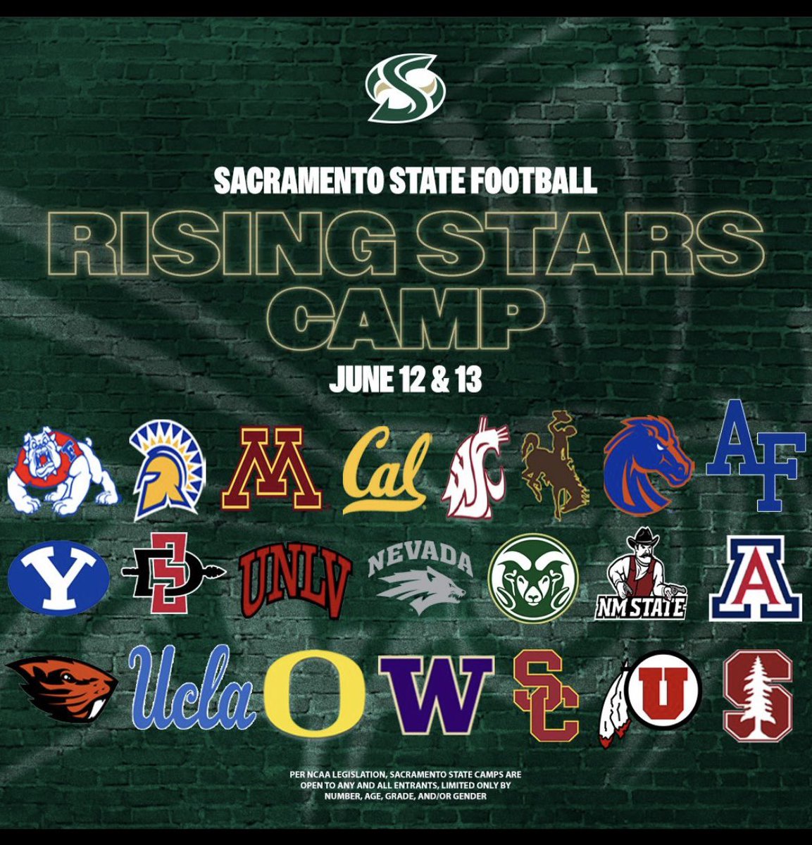 I will be attending Sac State camp June 12th‼️💫 see you there coaches