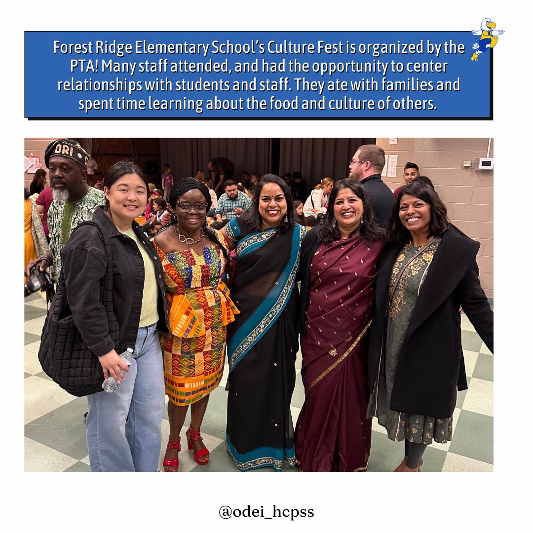 Office of Diversity, Equity, and Inclusion (@odei_hcpss) on Twitter photo Rajinie has done a phenomenal job in building community and a sense of belonging this past school year. She also led PL around instructional belonging. Check out this highlight from Forest Ridge Elementary School’s Culture Fest! Thank you for all that you do! 💙 <a href="/hcpss_fres/">Forest Ridge ES</a> Rajinie has done a phenomenal job in building community and a sense of belonging this past school year. She also led PL around instructional belonging. Check out this highlight from Forest Ridge Elementary School’s Culture Fest! Thank you for all that you do! 💙 <a href="/hcpss_fres/">Forest Ridge ES</a>
