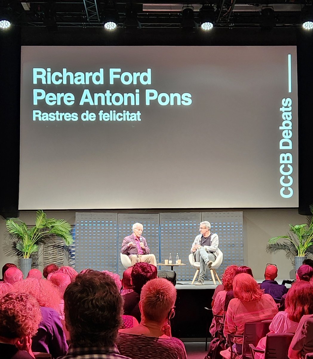 danielcbc's tweet image. I'm like a mason, not an architect. I put a block of words after a block of words after a block of words. - author Richard Ford at #CCCBDebats in Barcelona today @PonsPereAntoni