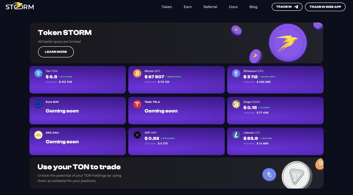 TheKaidzenWay's tweet photo. What is Storm Trade? Storm Trade is a cutting-edge trading platform designed to harness the power of the TON blockchain, offering unmatched security and efficiency.
@storm_trade_ton
#TON Storm Trade Telegram https://t.co/aPkRt1M3Hh
