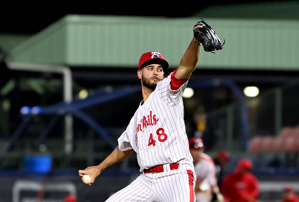 PhilsTailgate's tweet photo. RHP Max Lazar signed a minor league contract with the Phillies last offseason and has performed so well that he could be an MLB option this season. 

Take a look at his stats at AA Reading and AAA Lehigh Valley:

18 G | 22.1 IP | 7 H | 1 ER | 3 BB | 30 K | 0.40 ERA https://t.co/2u0YKQ8508