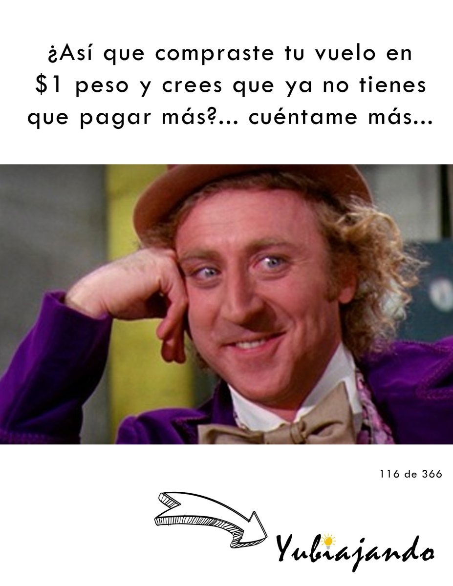 Yubiajando's tweet photo. Que no te vean la cara...
116 de 366
#yubiajandosiemprecontigo #366frases #agenciadeviajes
#viajes #travel #wonka #willywonka #tellme #cuentamemas #cuéntamemás https://t.co/zVeeP8NcuI