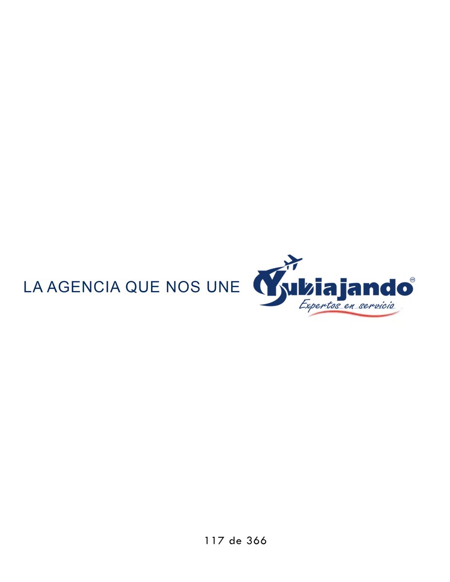 Yubiajando's tweet photo. 📷📷
117 de 366
#yubiajandosiemprecontigo #366frases #agenciadeviajes
#viajes #travel #AM #LaAgencia #laagenciaquenosune #vuela #vuelamas #vuelaalto #VuelaVuela https://t.co/TfownksTrt