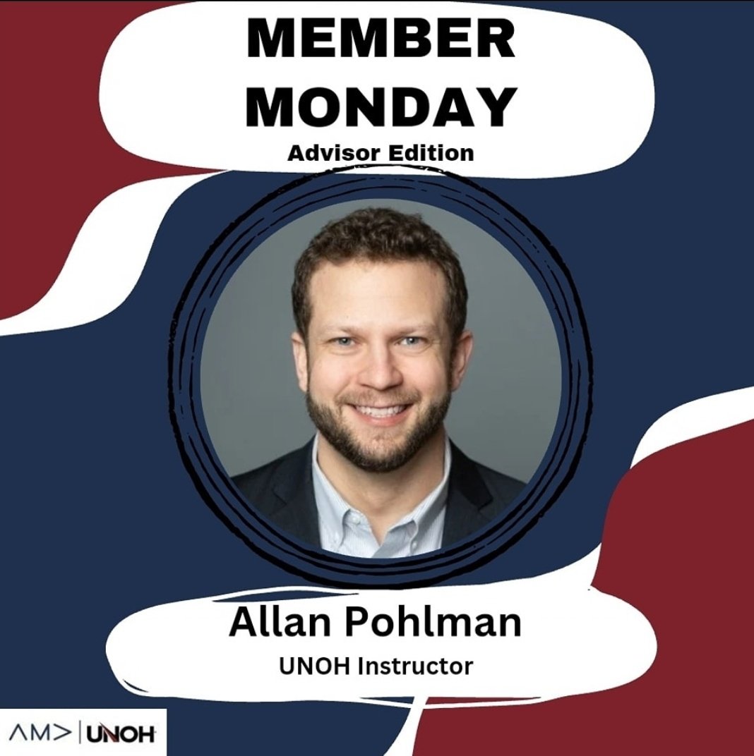 AMAUNOH's tweet photo. 🌟 Introducing Allan Pohlman, one of our AMA advisors! 🚀 Professor Pohlman's phenomenal leadership and strong expertise have given our AMA group many chances of success. Let's all thank Professor Pohlman for everything he's done for us! 🌟  #LeadershipExcellence #AMA https://t.co/lQFqj4wkvy