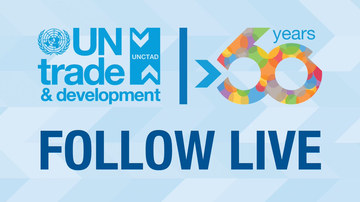 UNCTAD's tweet photo. Find out more about the #UNCTAD60 Global Leaders Forum:

Full agenda ▶️ https://t.co/aJjccMzAyT

#FollowLive at @UNWebTV:

12 June ▶️ https://t.co/z94H4PRwQr
13 June ▶️ https://t.co/EBNMXLokXK
14 June ▶️ https://t.co/XkCyKuYHNk https://t.co/Dmm01TxZnP
